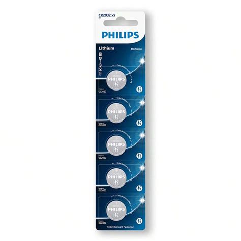 PHILIPS Pilha CR2032 3V Philips Bateria Moeda 5 unidades | SHEIN Brasil