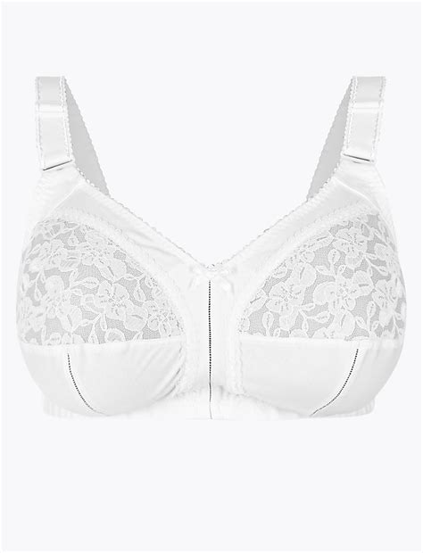 Buy Total Support Floral Lace Non-Padded Full Cup Bra B-G at Marks ...