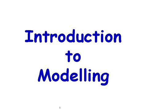 Introduction to Modelling 的图像结果