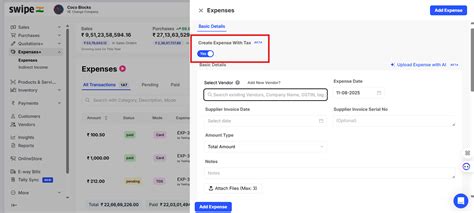 How to round off total amount while creating Expense? - General - Swipe
