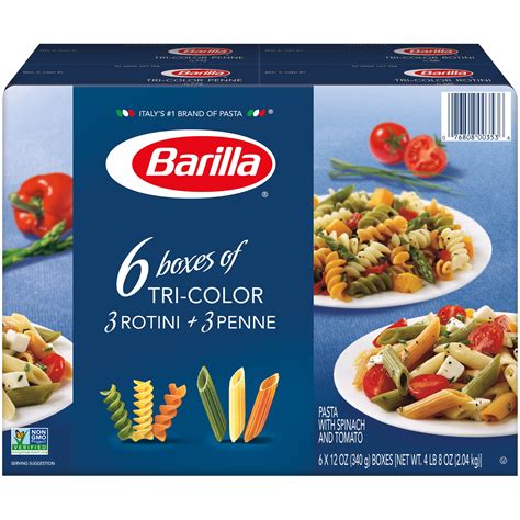 Barilla® Classic Blue Box Pasta Tri-Color Penne and India | Ubuy
