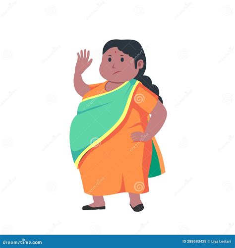 Curvy Indian Woman with Sari Clothes Obese Weight Scale Obesity Overweight Big Plus Size ...