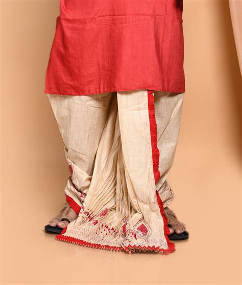 Designer Kantha Dhoti- Ready to wear | Dheu