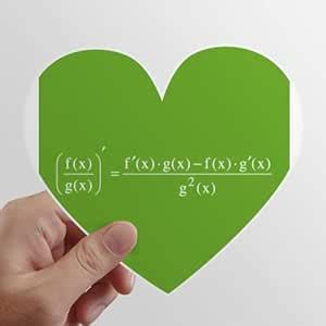N/A Mathematical Formula Expressions Calculate Scores Heart Vinyl ...