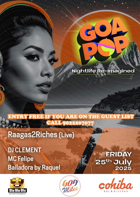 Goa Pop Nightlife Re- Imangined, Cohiba Goa, Panaji, 12 December 2025 ...