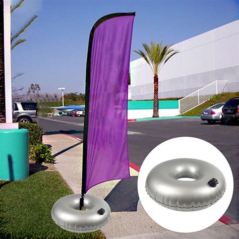 Water Weight Bag Round Flag Water Base Windproof for Patio Beach Outdo ...