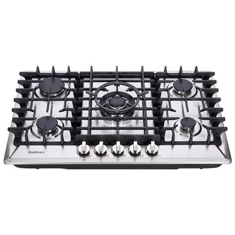 30 Inch Gas Cooktop Dt5703 Built In Stainless Steel 5 | Desertcart INDIA