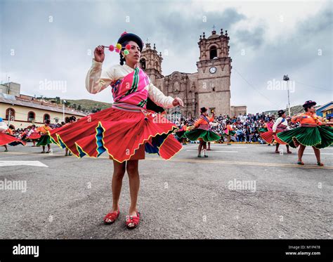 Fiesta de la Virgen de la Candelaria, Main Square, Puno, Peru, South ...