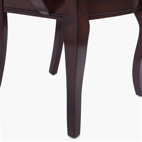 Buy Mulex Set of 2 Rubber Wood Dining Chairs with Arms - Brown from ...
