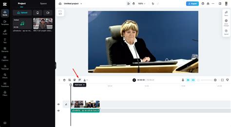Add audio to video of a smiling woman, with a choice between different language audio such as Englis