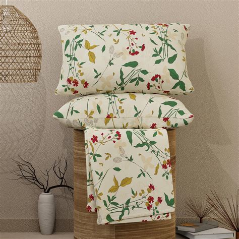 Buy Emaline 100% Cotton King Bedsheet Set (Oeko Tex Certified) | 1 King ...