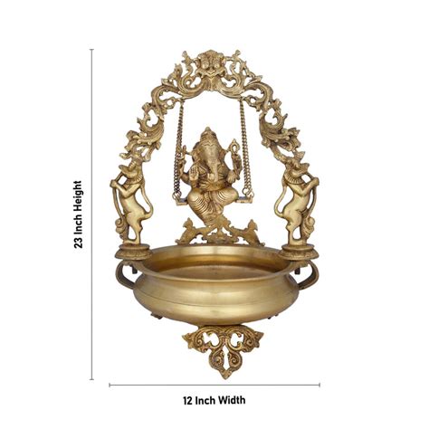 Giri - Jhula Ganesh Uruli With Leg | Brass Uruli | Brass Jhula