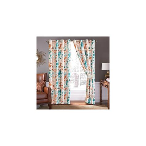 Buy 3 Piece Turquoise Blue/Orange/White Scroll Embroidery, Pleated Bed ...