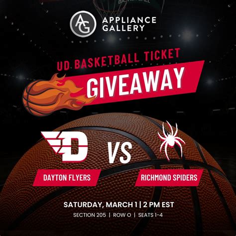 🔥 UD BASKETBALL TICKET GIVEAWAY! 🔥 The Dayton Flyers are closing out ...
