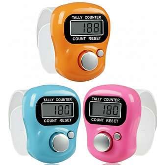 Mauryaa Mega Mart Digital Tally Counter, Finger Tasbih with LCD Display ...