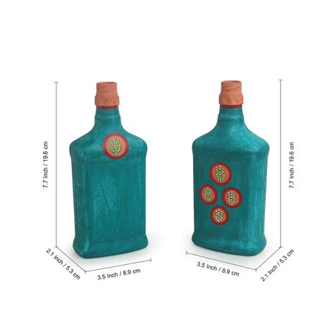 Buy ExclusiveLane Oasis Flasks' Money Planter Bottle Vases In Glass ...