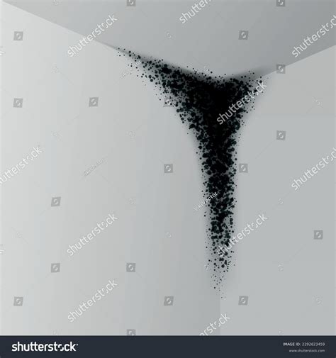 Black Mold Wall Ceiling Corner Fungus Stock Vector (Royalty Free ...