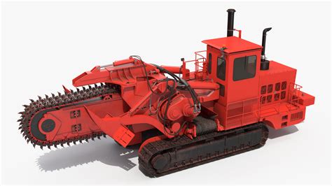3D Trencher Machine Red Dusty | 3D Molier International