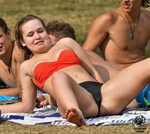 amateur wife topless beach
