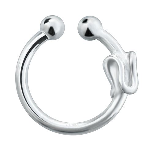 Two Designs Reversible Clip On Nose Ring - Parnika