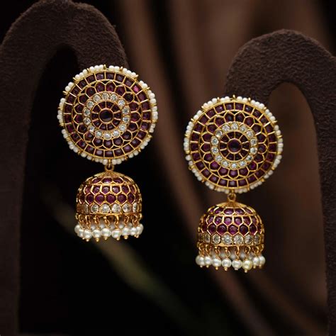 Earrings for Girls and Women | Shop Antique Jhumka Earrings Online