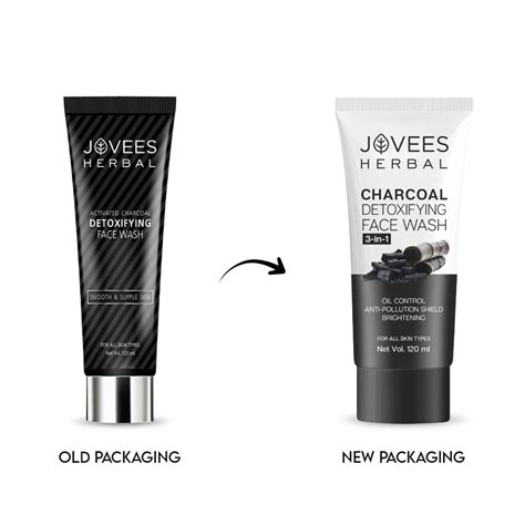 Jovees Activated Charcoal Detoxifying Face Wash | Deep Pore Cleansing ...