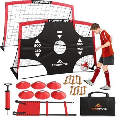 Soccer Goals for Backyard - Portable Soccer Goals Set of 2 with Pump ...