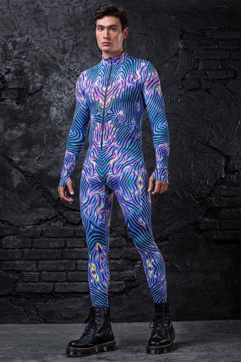 Lycra Spandex Bodysuit Men