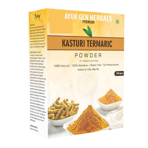 Wild Turmeric Powder(Kasturi Haldi) 100% Natural Organic Pure for Skin ...