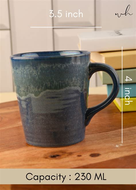 Prussian Blue Drip Coffee Mug – WeavingHomes