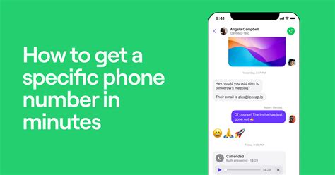 How to Get a Specific Phone Number in Minutes