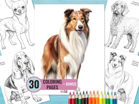Printable Realistic Dog Coloring Pages