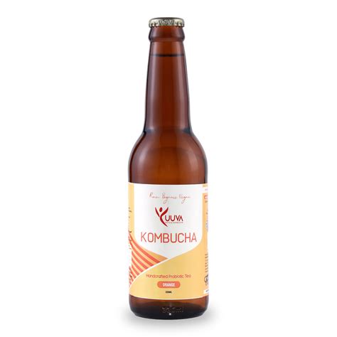 Kombucha - Orange (330 ml) – Indian Kefir Company