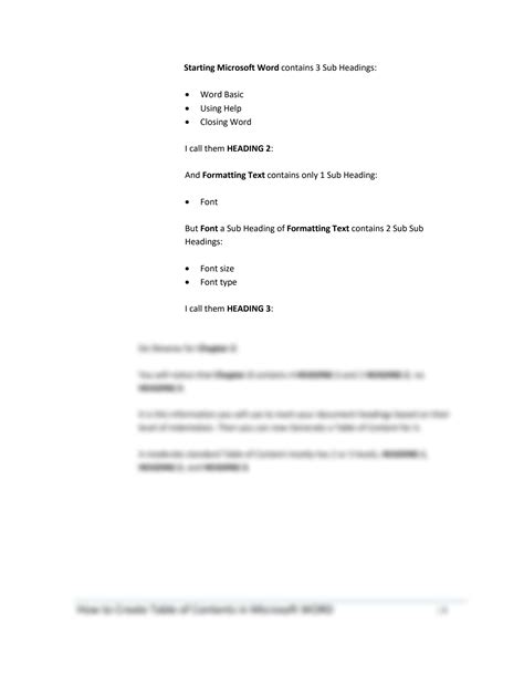 How to Create a Table of Contents in Word 的图像结果