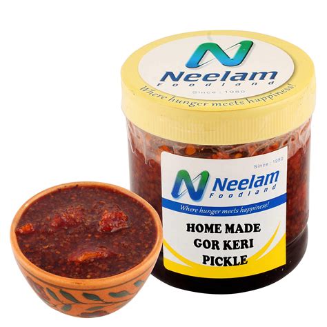 Neelam Foodland Home Made Gor Keri Pickle 250G : Amazon.in: Grocery ...