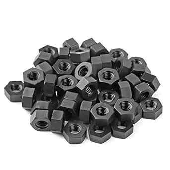pouilzx Pack of 20) M8-1.25mm Hex Nuts, PC Metric Coarse Thread Hexagon ...