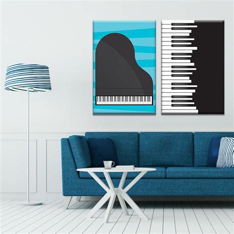 Music On Piano Wall Art, Set Of 2 – Myindianthings