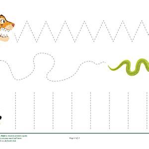 Jungle Pencil Control Sheets | Twinkl Originals