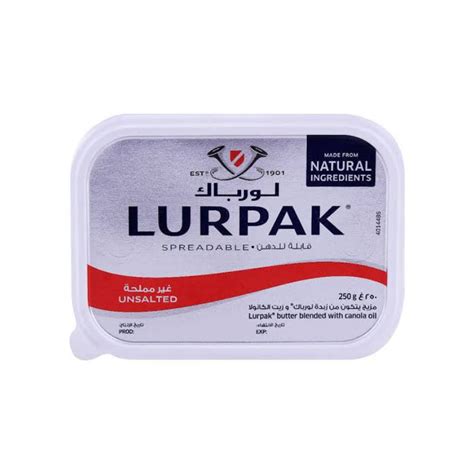Lurpak Unsalted Spreadable Butter – Smooth Danish Dairy | Amiri Foods ...