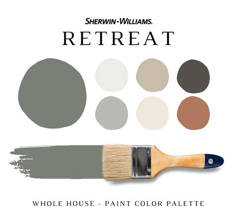 Sherwin Williams RETREAT Color Palette - NISH