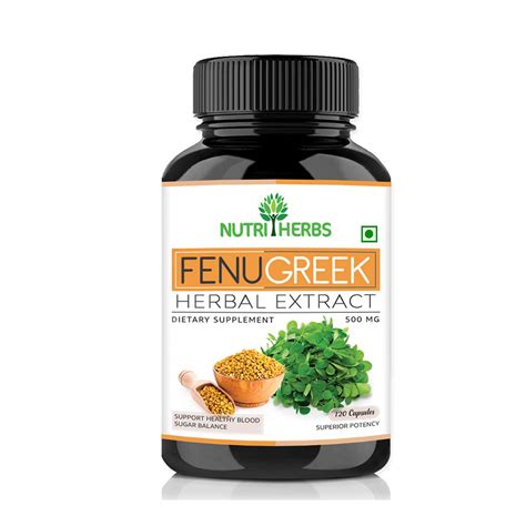 Nutriherbs Fenugreek Seed Extract Capsules for Increased Breast Milk ...
