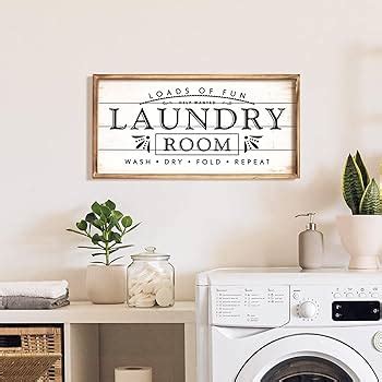 Laundry Room Decor Laundry Co. Wash Dry Fold, Farmhouse Sign , Country ...