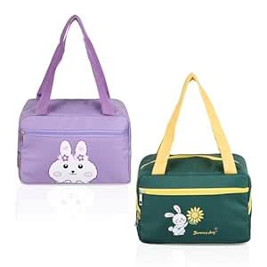 Kuber Industries Pack of 2 Rexine Thermal Insulated Lunch Bag for ...
