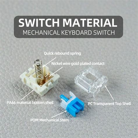 3-Pin Mechanical Keyboard Switches, Supporting Plate Mount And Hotswap ...