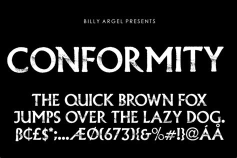Conformity Font 的图像结果