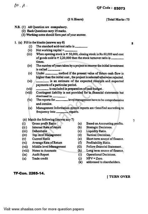 Management Accounting (Financial Accounting and Auditing 7) 2014-2015 B ...