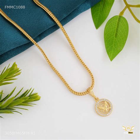 Round Eagle Pendent with Snak chain for Man - FMMC1088 – Freemen®