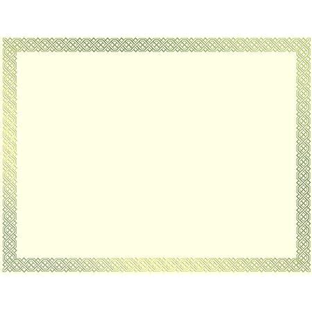 Great Papers! Westminster Blue Metallic and Gold Foil Certificates, 8.5 ...