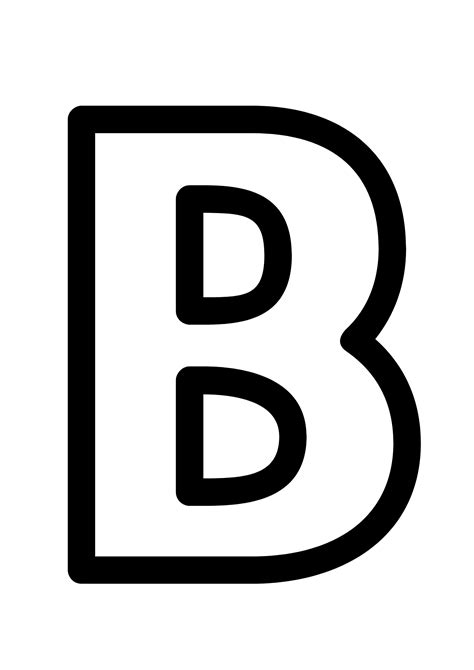 Bubble Letter B | FirstWorksheets
