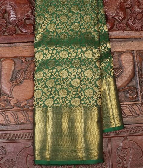 Buy Green Kanjivaram Silk Saree T599856